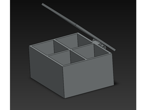 chest 4-way divider 3d print model - Mito3D