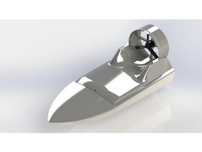 air boat fully printable rc 3d print model - Mito3D