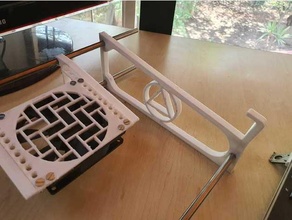 laptop stand cooler riser 3d print model - Mito3D