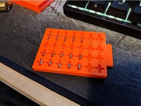 magnético longo prazo armazenamento fixação caixa construção blocos fechadura lockpick lockpicking chaveiro serralharia 3d print model - Mito3D