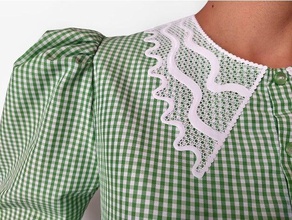 3d baskı yaka moda kumaş Aksesuarlar Tekstil tekstil akım Bayanlar 3d print model - Mito3D