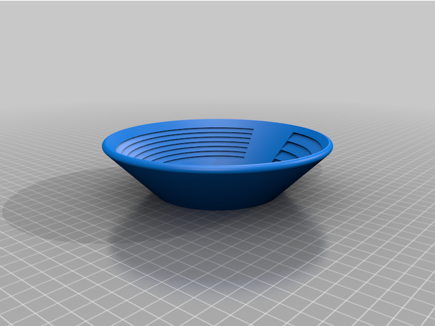 gold pan mining panning 3D print model - Mito3D