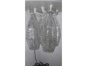 sodastream cristallo bottiglia appendiabiti bicchiere bibita 3d print model - Mito3D
