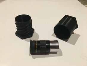 ocular caso funda incluido soporte telescopio accesorio 3d print model - Mito3D