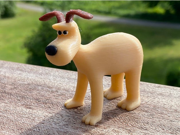 gromit multi material aardman mmu multicolorido Wallace 3D print model - Mito3D