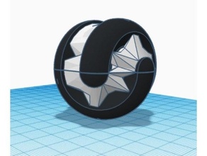 low-poly edge sphericon 3d print model - Mito3D