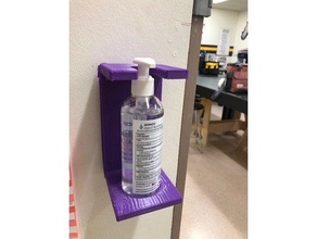 hand sanitizer wall dispenser mount 3d print model - Mito3D