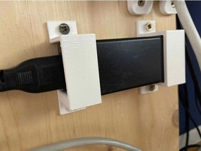 monitor power supply mounting bracket wall mount 3d print model - Mito3D
