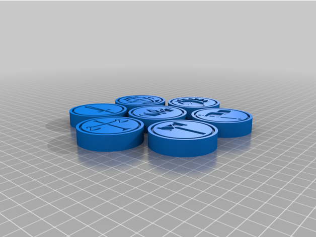 sommossa Giochi tellstones look like gioco tavolo scacchi demacia lega leggende lol pietre 3D print model - Mito3D