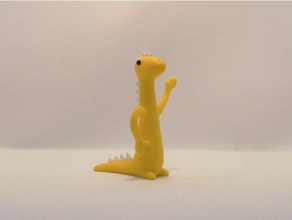 diken Catroon Dinozor Gumby 3d print model - Mito3D