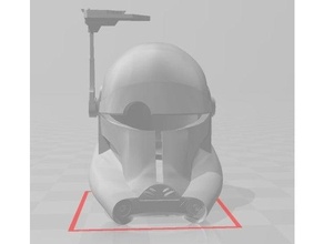 Estrela guerras mira capacete v2 ruim lote clone 3d print model - Mito3D