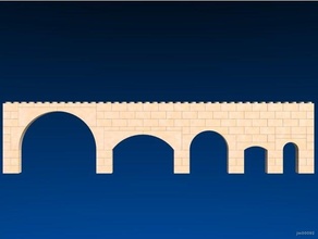 exin castillos - arcos medio punto arches architecture building blocks toy 3d print model - Mito3D