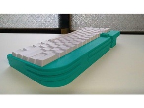 spada Bauhaus 60 teclado caso bainha modificado bandeja anel junta monte mecânico 3d print model - Mito3D