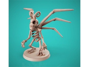 skeleton monster creature dnd miniature skull 3d print model - Mito3D