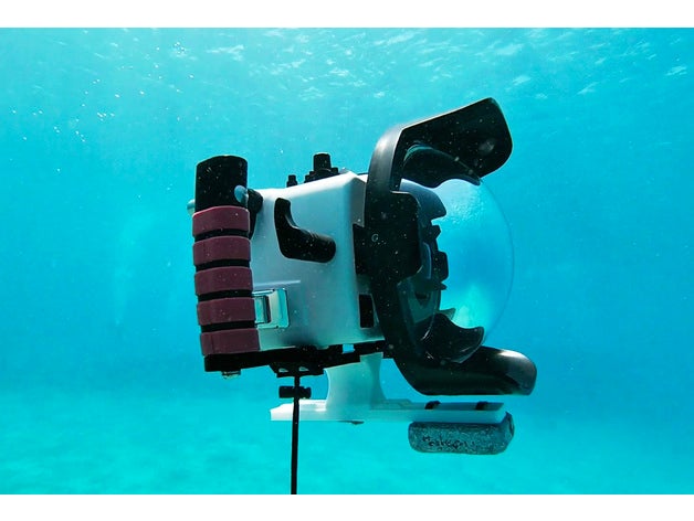 marin caméra logement réduire rail ikelite accessoire canon plongée dôme nauticam nikon photographie poids 3D print model - Mito3D