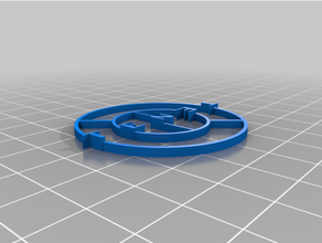 tenet logo circle time 3d print model - Mito3D