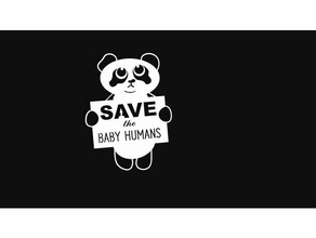 Salva bambino gli esseri umani aborto animale orso umano amore panda nascituro 3d print model - Mito3D