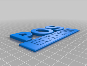 pos edição distintivo 3d print model - Mito3D