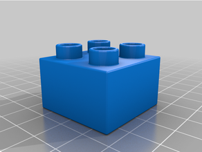 Duplo tuğla 2x2 bina bloklar Lego oyuncak 3d print model - Mito3D