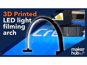 LED ligero puente rodaje tira montar Encendiendo grabación Youtube 3d print model - Mito3D