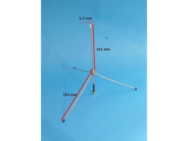 gp 433mhz antenna 3D print model - Mito3D