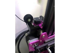 biqu b1 filamento guía rail 3d print model - Mito3D