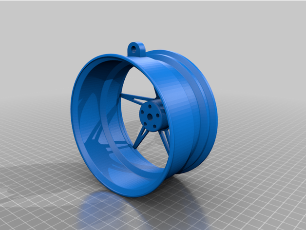 alloy wheel car rim key chain rims 3D print model - Mito3D