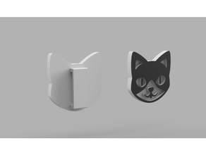 kitty belt buckle cat 3d print model - Mito3D