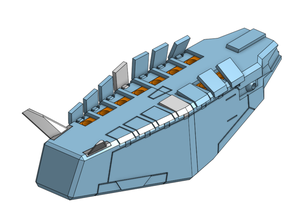 1 144 arma contenitore hg gundam kyrios apertura portelli modello 3d print model - Mito3D