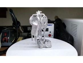 lost pla test sprues turn plastic aluminum 3d print model - Mito3D