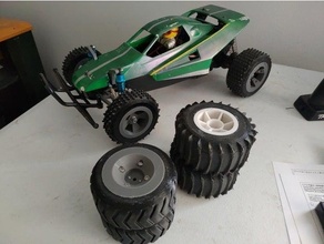 tamiya grasshopper ii - wheels v20 glue needed buggy upgrade wheel 3d print model - Mito3D