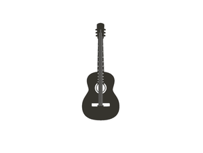 acustic guitar wall acoustic mount 3d print model - Mito3D