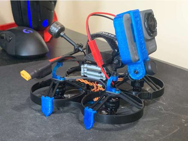 beta85x pusher gopro nudo dji digitale fpv betafpv 85x drone montare 3D print model - Mito3D