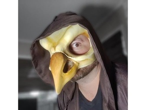 corvid-19 mask bird skull corvid covid 3d print model - Mito3D