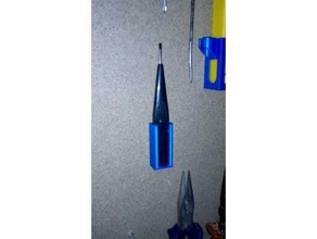 suporte para chave teste voltagem voltage test screwdriver wall mount 3d print model - Mito3D