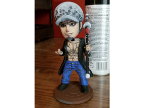 Trafalgar loi bobblehead post timeskip anime figurine 3d print model - Mito3D