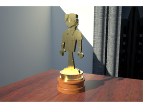 dourado chris prêmio 3d print model - Mito3D