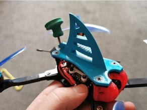 transtec Laser lite Flosse fpv Rennen Drohne tpu 3d print model - Mito3D