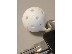 floorball porte clés 3d print model - Mito3D