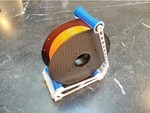 anti tangle filamento carretel suporte 608 rolamento monte rolo ficar pé 3d print model - Mito3D