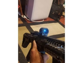burlarse alcance visión airsoft bb pistola holográfico apuntalar rojo punto reflejo réplica francotirador 3d print model - Mito3D