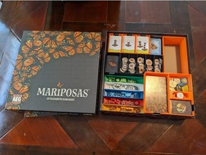mariposas boardgame insert boardgames accessories components inserts organizer board game 3d print model - Mito3D
