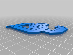 chabot college keychain 3d print model - Mito3D
