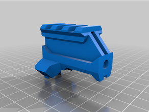 talon claw magwell rail riser 3d print model - Mito3D