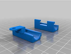 anycubic chiron ultimate heatbed cable holder 3d print model - Mito3D