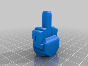 medio dedo Begleri habilidad juguete 3d print model - Mito3D