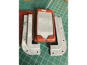 iphone 8 mockup wet mold bracket leather case 3d print model - Mito3D