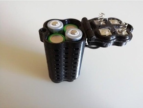 4 aa batterie titulaire soutien pack v3 3d print model - Mito3D