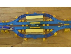 rail converts turn-out rail island-type installation rail plarail plarail 3d print model - Mito3D