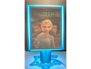 lampara litofan color frozen 2 innovaland lamp led lithophane 3d print model - Mito3D